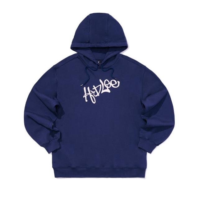 【Lee】男裝 長袖帽T / 胸前草寫 H.D Lee 印字 共2色 舒適版型(LB330011K15 / LB330011742)
