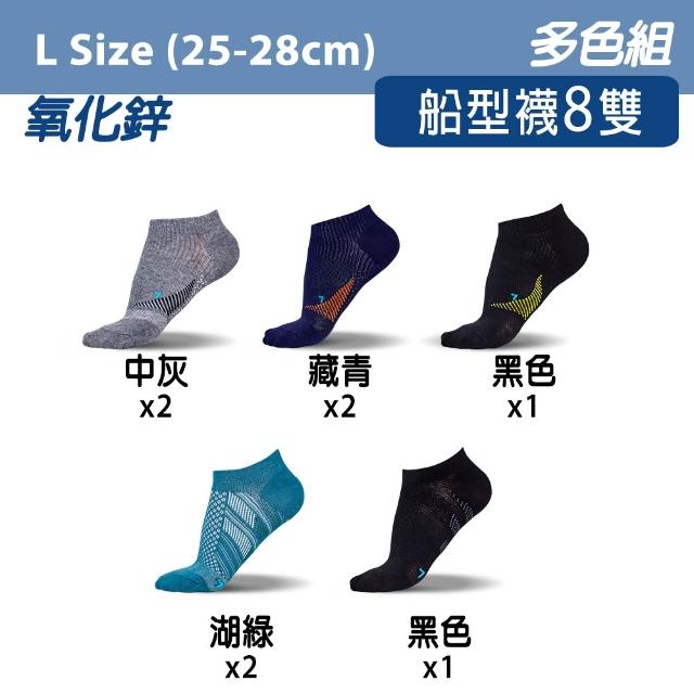 【蒂巴蕾】8雙/10雙 石墨烯+氧化鋅消臭襪-足弓加壓機能襪(透氣 運動襪 除臭襪 男 女 短襪)