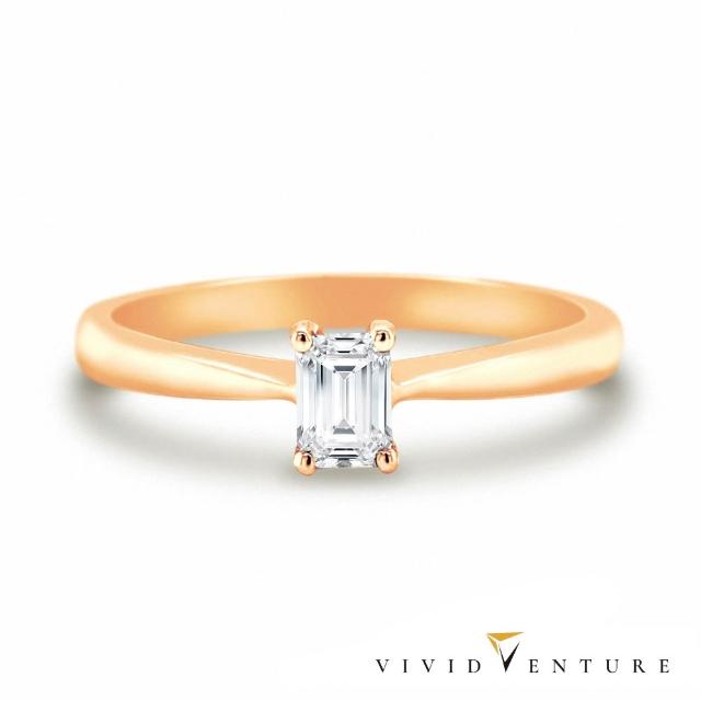 【Vividventure 亞帝芬奇】GIA 30分 FSI1 2VG 天然鑽石 真鑽 戒指 經典呈現 多色選(14K金台)