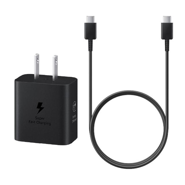 【Samsung 三星】原廠 25W新款 超快充旅充組EP-T2510/ 含充電器+雙Type C線(公司貨)