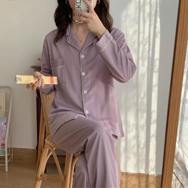 【NEW FORCE】買一送一-棉雅舒靜居家長袖睡衣(長袖睡衣/居家服/女睡衣/保暖睡衣/可愛睡衣/家居服)
