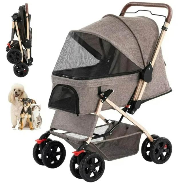 【KIDS PARK】Ingborsa寵物推車/折疊收納款(狗推車/寵物外出推車/貓推車/寵物手推車/折疊式推車)