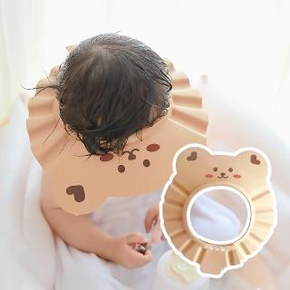 12067460 OL 【寶寶盥洗】ins韓系小熊兒童護耳洗頭帽(兒童浴帽 洗澡帽 洗髮帽 洗頭神器 嬰兒 幼兒 防浸水 頭套)