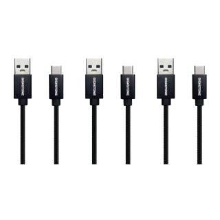 【GIGASTONE 立達】3入組鋁合金USB 3.2 Gen 1 Type-C 充電傳輸線GC-6800B(支援iPhone17/安卓手機充電)