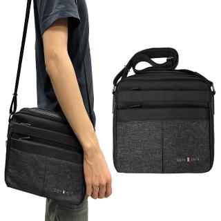 【STATE  POLO】斜側包中容量二主袋+外袋共五層8吋平板進口防水包 尼龍布肩背斜側