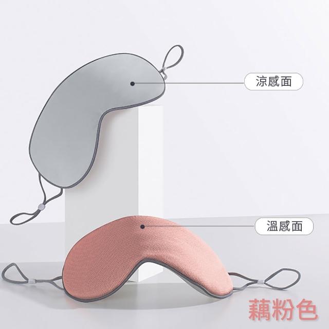 【挪威森林】買一送一共2入 溫感涼感雙面兩用遮光眼罩(舒眠眼罩 睡眠眼罩 旅行眼罩)