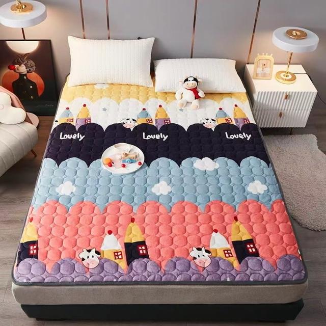 【寢聚 Sleep Club】蓄熱法蘭絨床墊 保暖墊 單人/雙人/加大任選(法蘭絨 床墊 日式床墊 軟床墊 床包 暖墊)