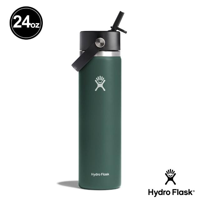 【Hydro Flask】24oz/709ml 寬口 吸管 真空 保溫瓶(高保冰 保溫 無毒 美國品牌 食安 防滑塗層 大口徑)