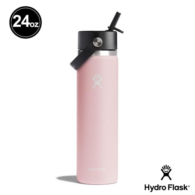 【Hydro Flask】24oz/709ml 寬口 吸管 真空 保溫瓶(高保冰 保溫 無毒 美國品牌 食安 防滑塗層 大口徑)