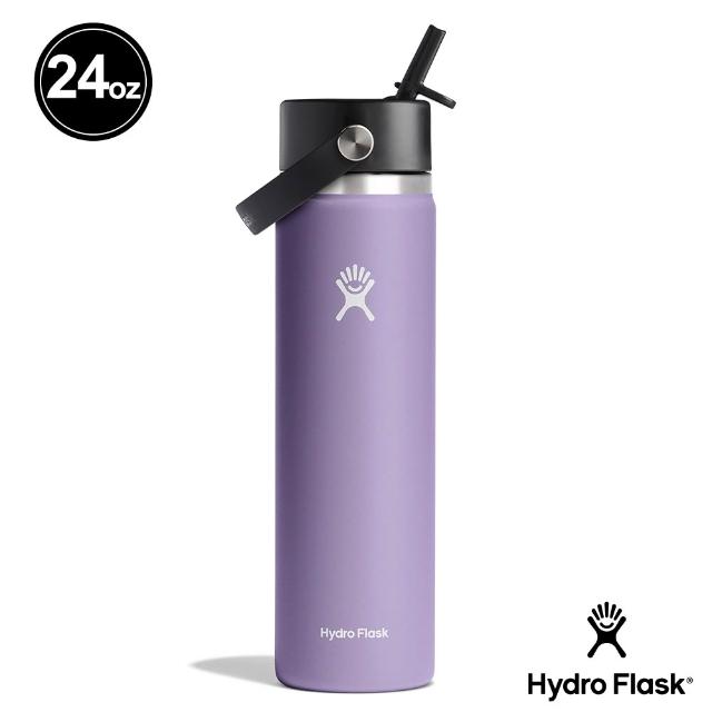 【Hydro Flask】24oz/709ml 寬口 吸管 真空 保溫瓶(高保冰 保溫 無毒 美國品牌 食安 防滑塗層 大口徑)