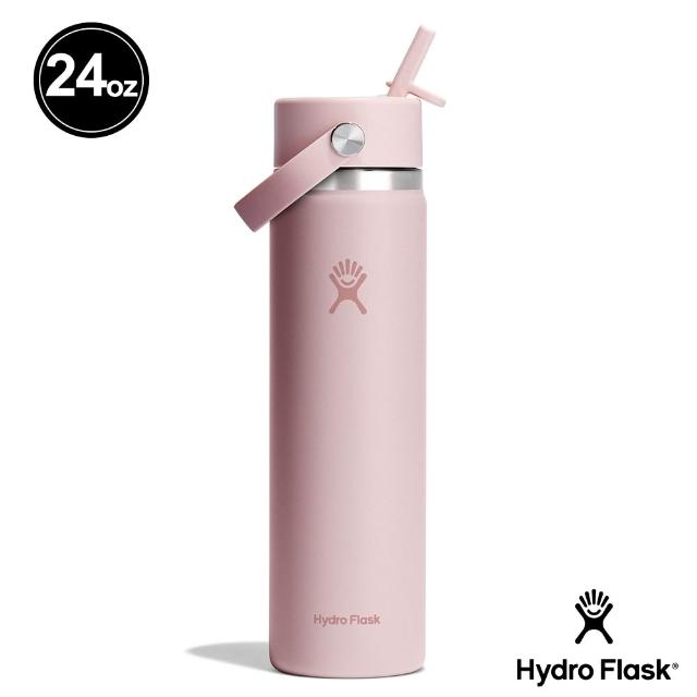 【Hydro Flask】24oz/709ml 寬口 吸管 真空 保溫瓶(高保冰 保溫 無毒 美國品牌 食安 防滑塗層 大口徑)