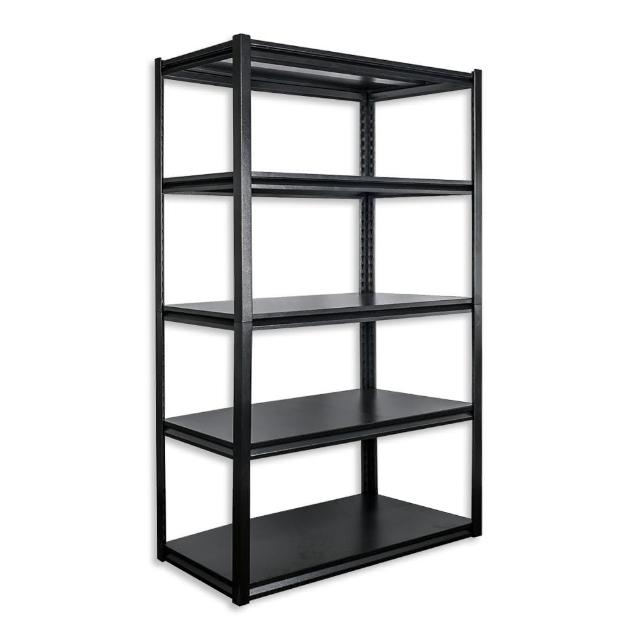 【Incare】多功能碳鋼加大五層角鋼收納架_120X45.7X183cm(鐵架/收納/櫃子/電器櫃/層架)
