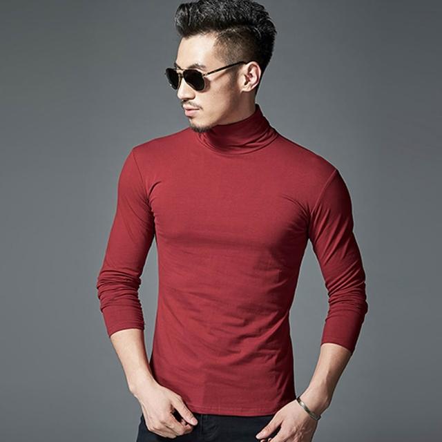 【TengYue】買一送一 男女款輕磨毛彈性保暖高領發熱上衣(發熱衣 保暖衣 內搭上衣 長袖上衣)