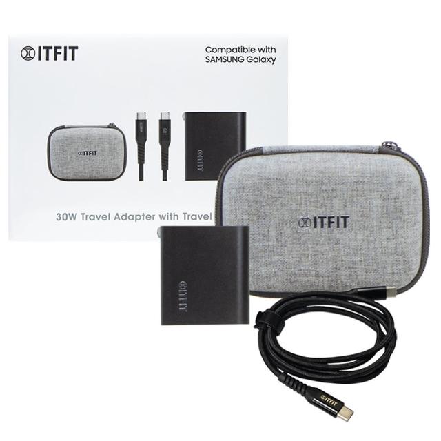 【Samsung 三星】原廠 ITFIT 30W PD雙孔+60W 3A 雙Type-C 快充組(ITFITPW11)