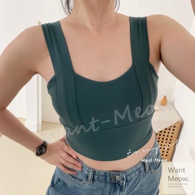 【Want-Meow】90公斤可穿/寬肩帶美胸設計大尺碼運動內衣/運動背心(大碼/加大碼/背心/運動內衣/性感)
