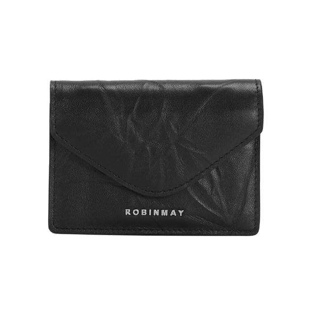 【ROBINMAY】言花真皮卡夾包(壓扣封口/多色任選)