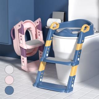 【橙色Oran】兒童學習階梯馬桶 獨家第二代６階調整 硬頂無軟墊(兒童便盆 兒童馬桶  兒童學習馬桶 階梯馬桶)