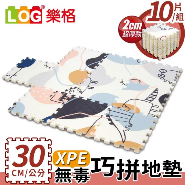【LOG 樂格】XPE環保無毒巧拼地墊 x10片組-小貓凱奇(每片30x30cm)