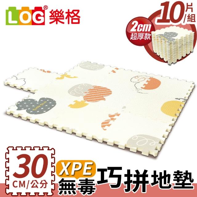【LOG 樂格】XPE環保無毒巧拼地墊 x10片組-小貓凱奇(每片30x30cm)