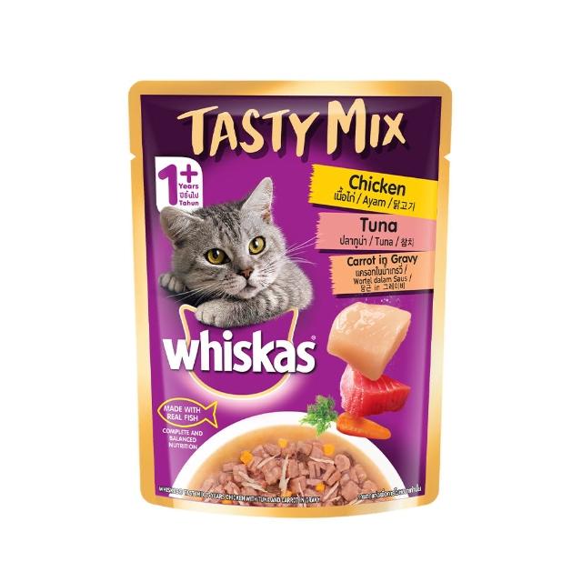 【Whiskas 偉嘉】什錦珍味妙鮮包 70g*28入 寵物/貓罐頭/貓食