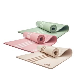 【adidas 愛迪達】柔軟防滑瑜珈墊-10mm(附贈背帶)