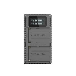 【NITECORE】USN3 PRO 液晶雙槽充電器(NP-FM500H USB行動快充)