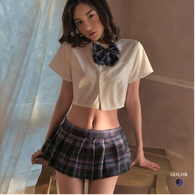 【Muses】性感學生制服角色扮演 制服誘惑套裝 日系制服 情趣內衣 性感誘惑可愛短裙(40-60kg)