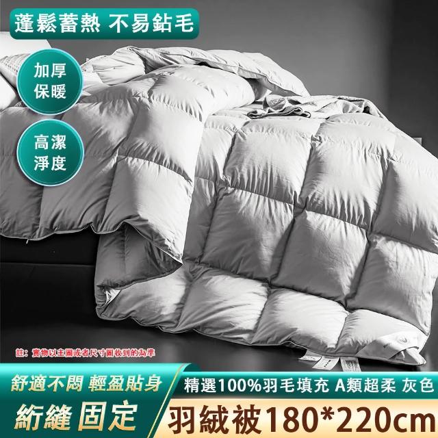 【巧可】95白鵝絨冬季羽絨被 冬被 被芯 被胎 大朵鵝絨 雙人加厚保暖棉被 A類超柔抗菌被芯