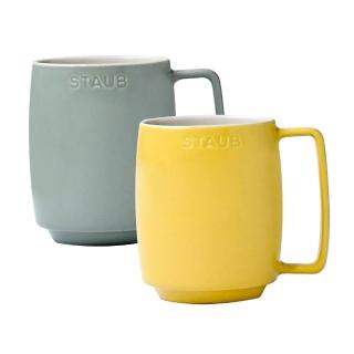 【STAUB】陶瓷馬克杯475ml-檸檬黃/莫蘭迪綠2色任選(德國雙人牌集團官方直營)