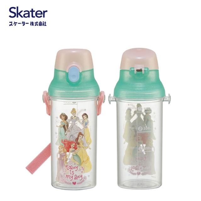 【Skater】兒童透明直飲水壺 刻度款(可愛圖案 直飲水壺 480ml)