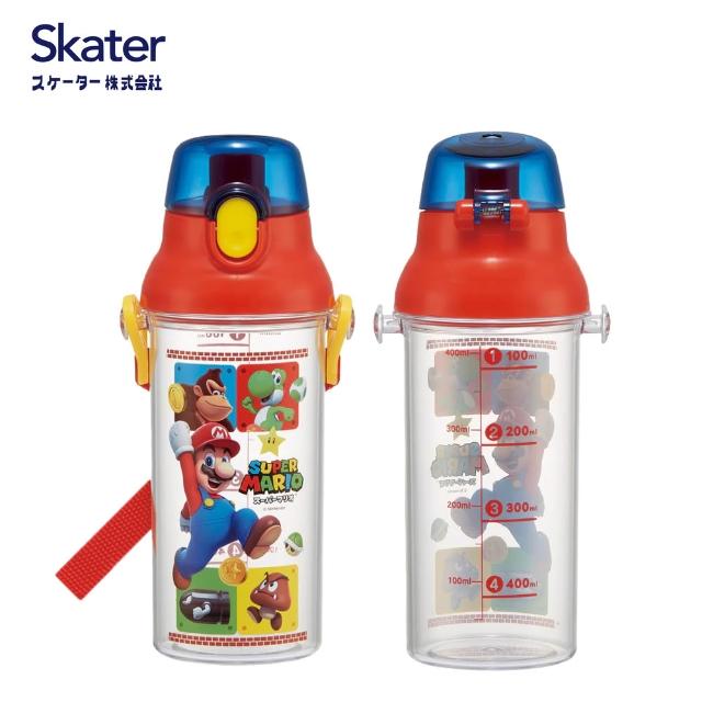 【Skater】兒童透明直飲水壺 刻度款(可愛圖案 直飲水壺 480ml)