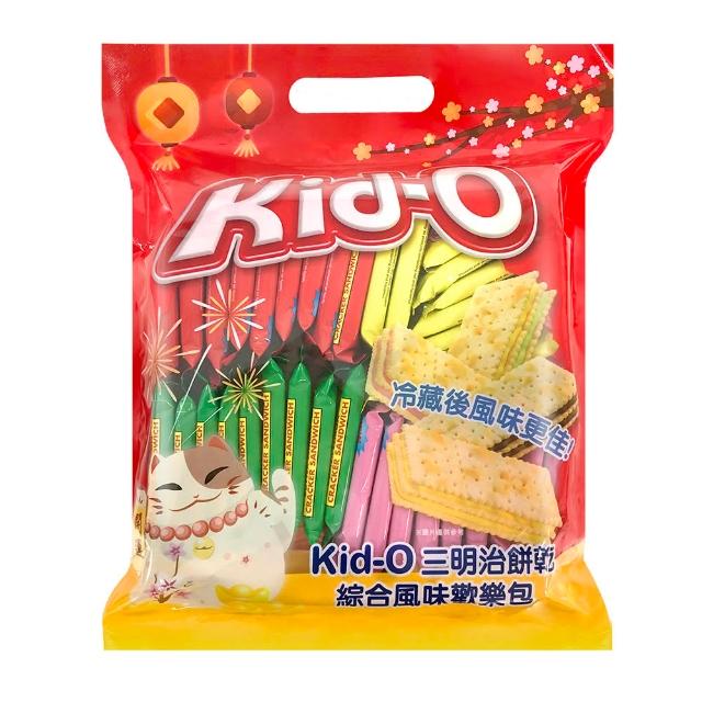 【Kid-o】三明治餅乾綜合風味歡樂包/奶油風味歡喜包/綜合厚餡夾心酥-午厚時光(612g/273g)