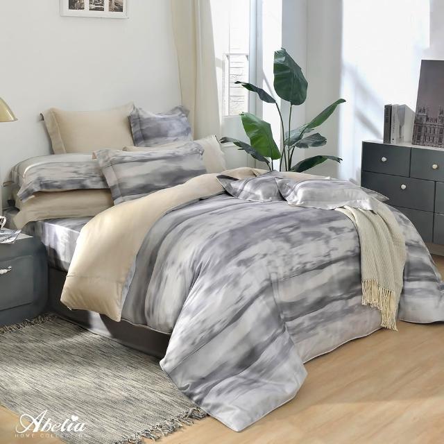 【Great Living 格蕾寢飾】Abelia 100%天絲防蹣抗菌兩用被床包四件組-雙人150x186cm(800織 多款)