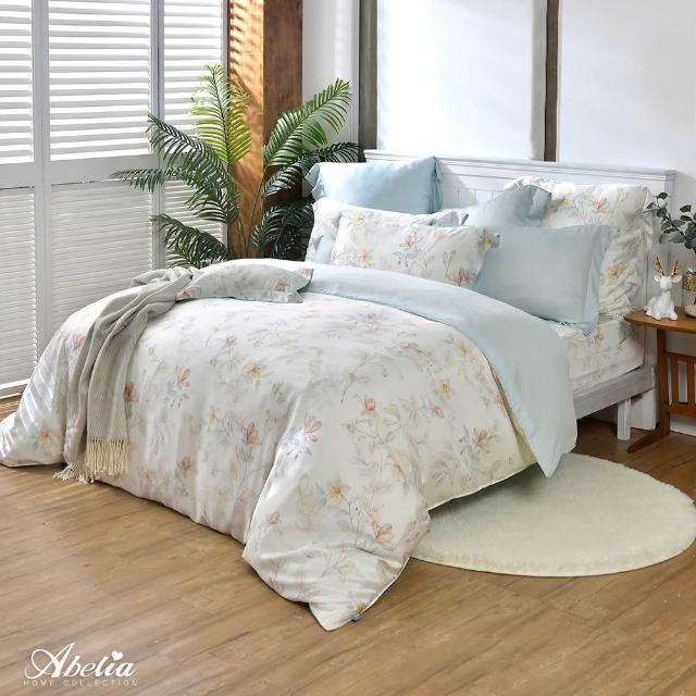 【Great Living 格蕾寢飾】Abelia 100%天絲防蹣抗菌兩用被床包四件組-雙人150x186cm(800織 多款)