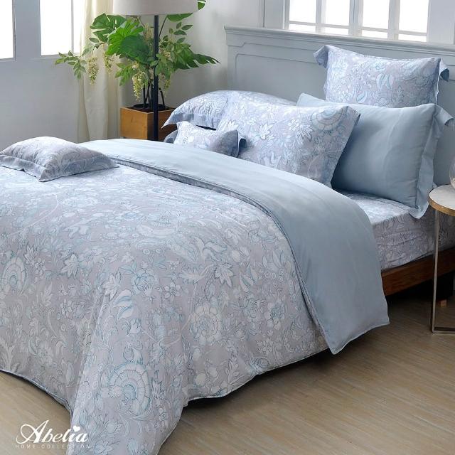 【Great Living 格蕾寢飾】Abelia 100%天絲防蹣抗菌兩用被床包四件組-雙人150x186cm(800織 多款)