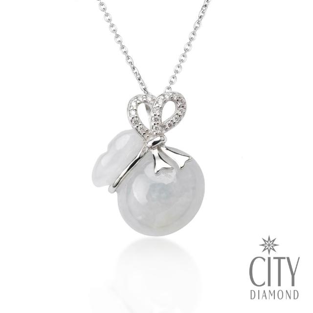 【City Diamond 引雅】純銀天然緬甸玉 福祿豆莢 四季平安 節節高升 項墜多款任選(東方青蘊系列)