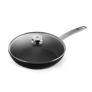 【ZWILLING 德國雙人】Enjoy不沾鍋深煎炒鍋平底鍋28cm附玻璃蓋(德國雙人牌集團官方直營)
