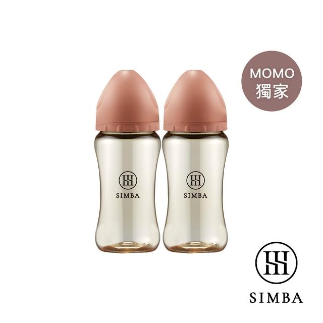 【Simba 小獅王辛巴】蘊蜜鉑金PPSU寬口防脹氣奶瓶2入組(270ml/全齡適用/momo獨家/主導式餵奶專用)