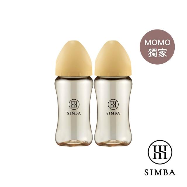 【Simba 小獅王辛巴】蘊蜜鉑金PPSU寬口防脹氣奶瓶2入組(270ml/全齡適用/momo獨家/主導式餵奶專用)