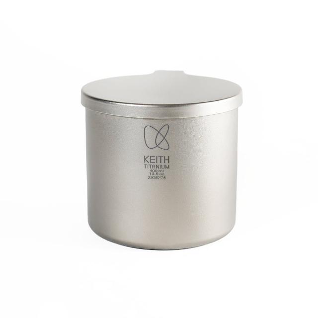 【Keith】鎧斯鈦 CC炫彩鈦杯 400ml(純鈦杯子 登山鈦杯 鈦馬克杯 露營提耳杯 手把露營杯)