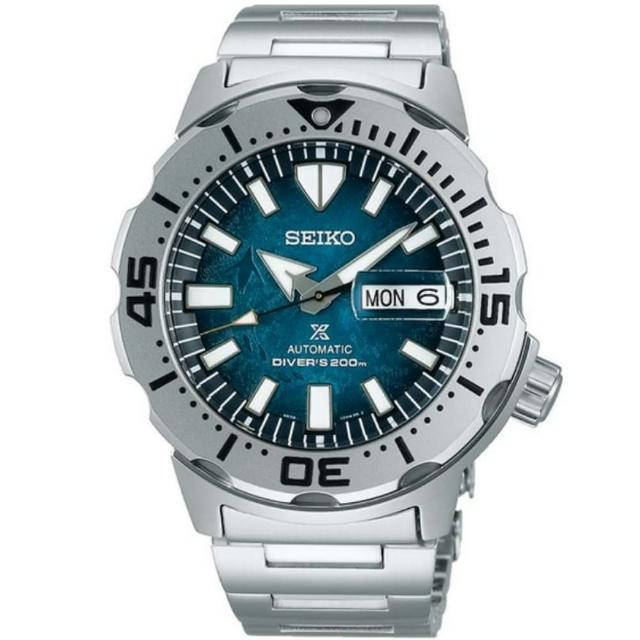 【SEIKO 精工】愛海洋 南極企鵝腳印 黑潮 機械腕錶 七夕 情人節 送禮 (三款可選)