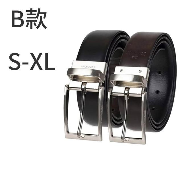 【Calvin Klein 凱文克萊】CK 經典LOGO 皮革 男生皮帶 男士腰帶(美國原廠正品)