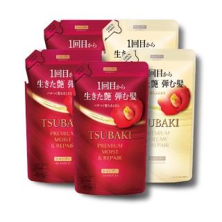 【TSUBAKI 思波綺】New 瞬亮洗髮乳補充包 330ml x5入(潤澤/修護)