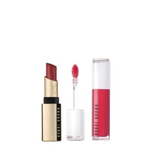 【Bobbi Brown 芭比波朗】柔霧玻璃美唇雙星★柔霧慕斯唇膏+美唇精華(柔霧小金管/水光玻璃唇)