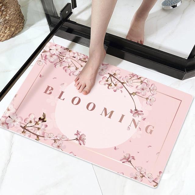 【半島良品】真正吸水防油污防滑5.0黑科技軟式皮革地墊60cm(瞬吸瞬乾防滑 多款任選 台灣設計印刷)