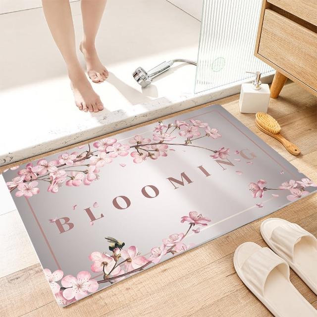 【半島良品】真正吸水防油污防滑5.0黑科技軟式皮革地墊60cm(瞬吸瞬乾防滑 多款任選 台灣設計印刷)