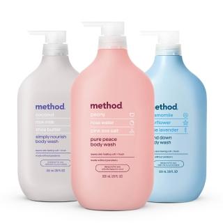 【method 美則】感官沐浴乳系列828ml(純粹寧靜 就是滋潤 藍色氣息)