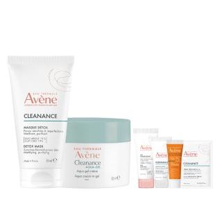 【Avene 雅漾官方直營】控油保養雙面膜組(泥膜+凍膜)