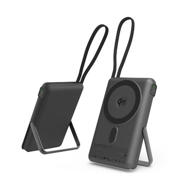 【mimax 米覓】mag pro Max 10000mAh 25W 單孔輸出 固態電池磁吸無線充行動電源(Magsafe Qi2.2)