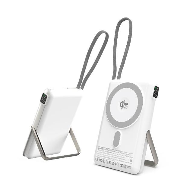 【mimax 米覓】mag pro Max 10000mAh 25W 單孔輸出 固態電池磁吸無線充行動電源(Magsafe Qi2.2)